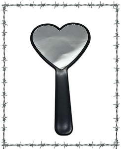 Metal Mami hand mirror