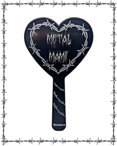 Metal Mami hand mirror